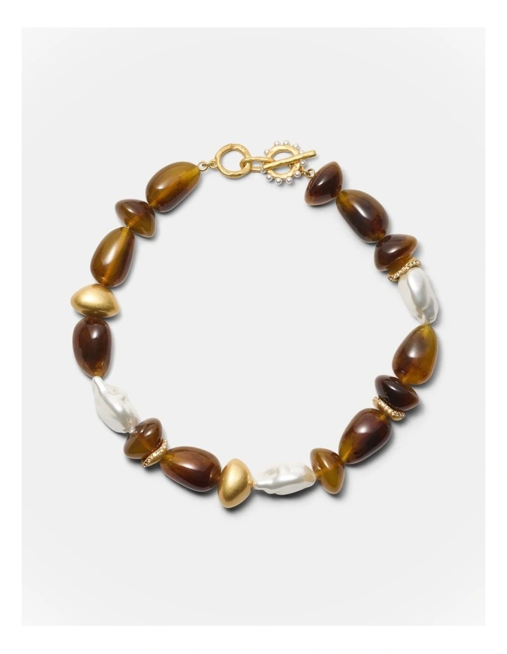 Zozo Bead Necklace in Tort image 1
