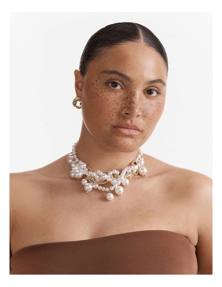 Pearly Dream Necklace in Pearl image 3