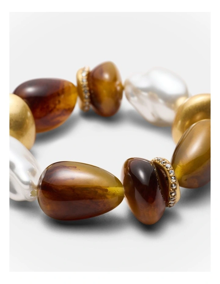 Zozo Stretch Bracelet in Tort image 3