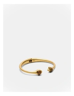 Pebble Open Cuff Bracelet in Caramel