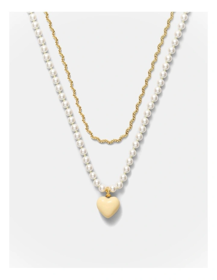 Heart Beat Necklace in Buttermilk image 1