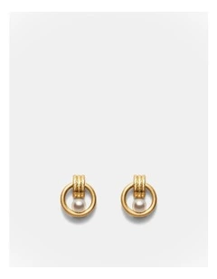 Clique Pearl Stud Earrings in Pearl