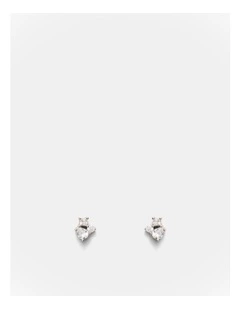 Flock Stud Earrings in Silver