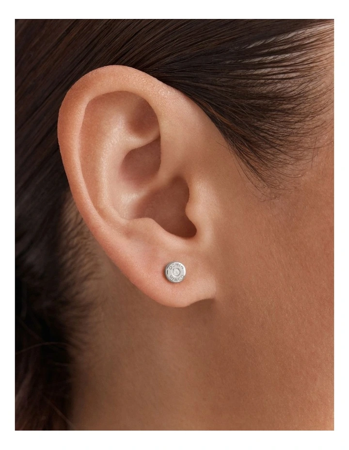 Finito Stud Earrings in Silver image 2