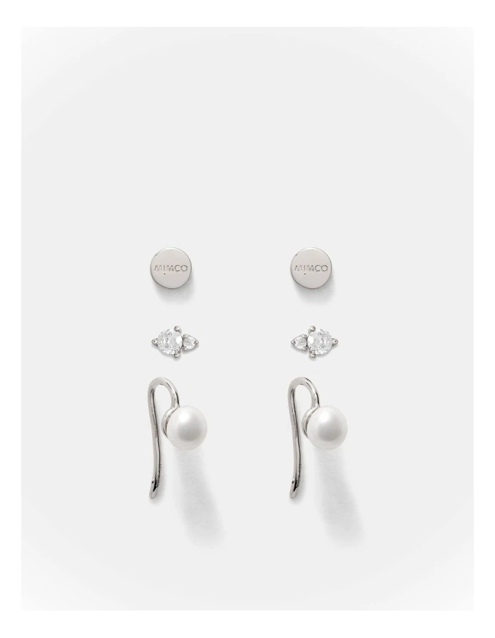 Fond Earrings Set in Silver image 1