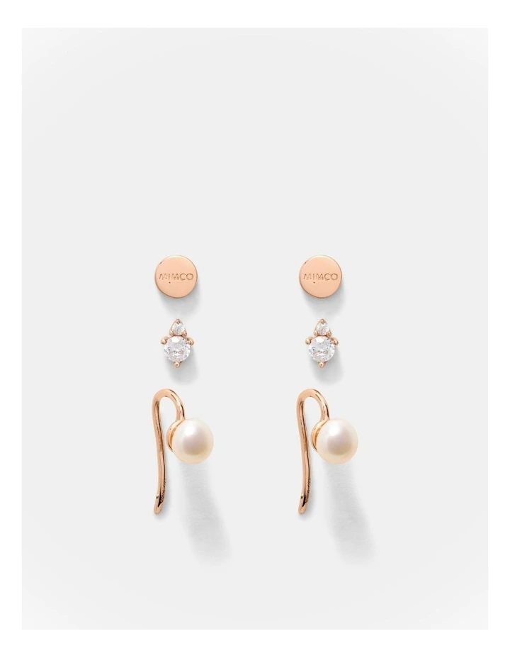 Fond Earrings Set in Rose Gold image 1