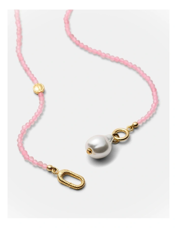 Mermaid Pearl Necklace in Petal image 3