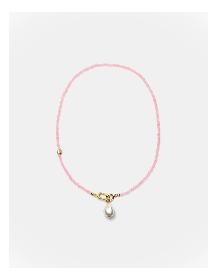 Mermaid Pearl Necklace in Petal image 4