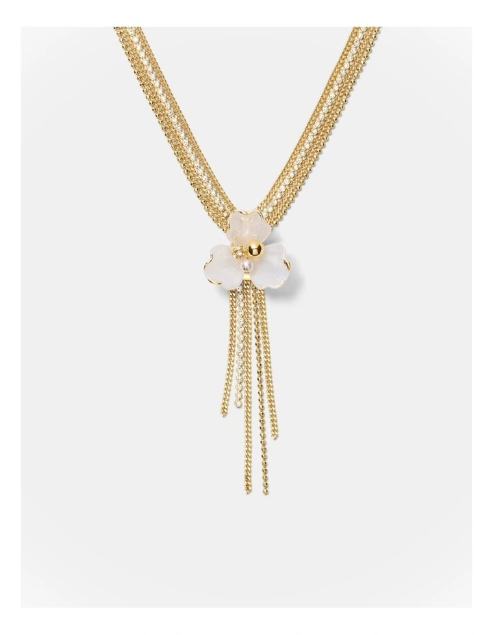 Floweret Necklace in Pearl image 1