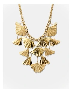 Fold Charm Necklace in Gold