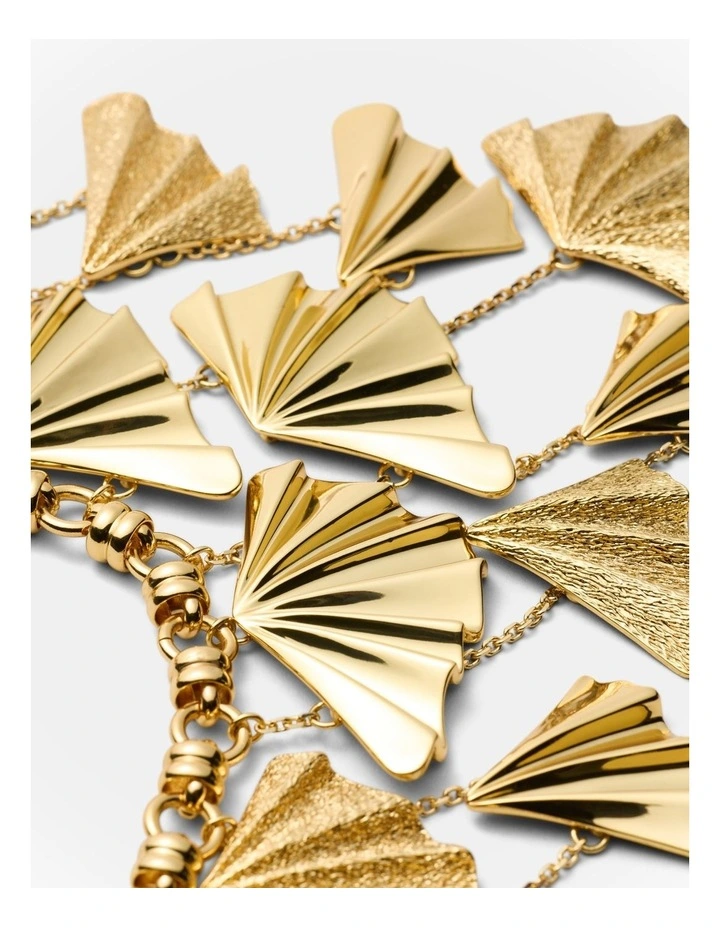 Fold Charm Necklace in Gold image 4