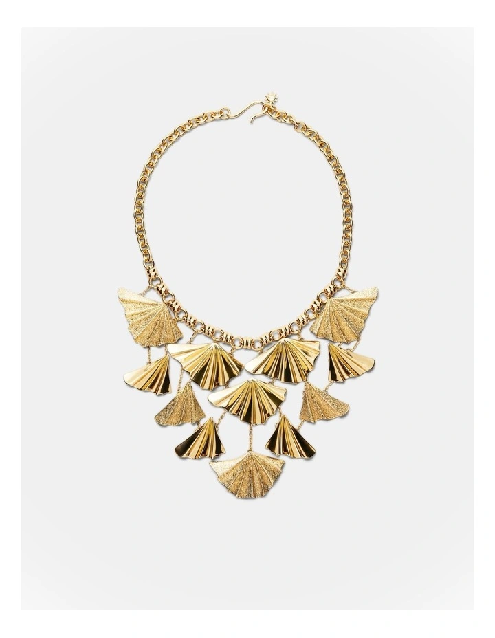 Fold Charm Necklace in Gold image 5