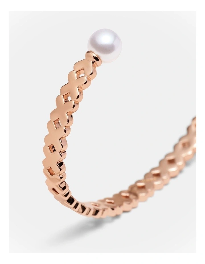 Essense Pearl Cuff Bracelet in Rose Gold image 3