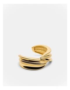 Fold Cuff Bracelet in Gold