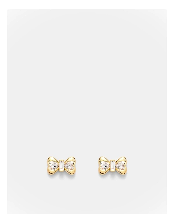 Encanto Bow Stud Earrings in Gold image 1