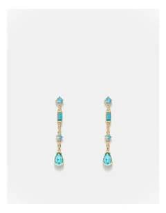 Temptation Drop Earrings in Blue Haze