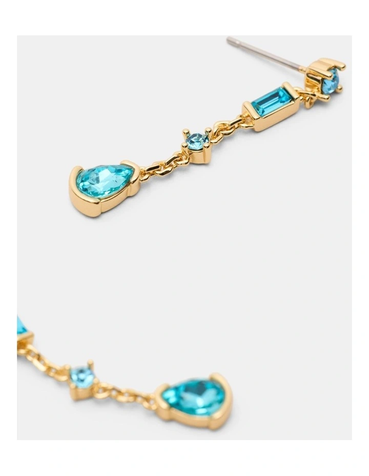 Temptation Drop Earrings in Blue Haze image 3