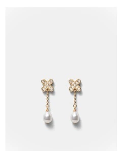Adorbs Pearl Earrings in Gold