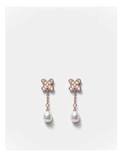 Adorbs Pearl Earrings in Rose Gold