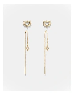 Cupid Duo Earrings Set in Gold
