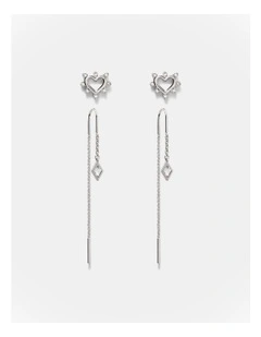 Cupid Duo Earrings Set in Silver