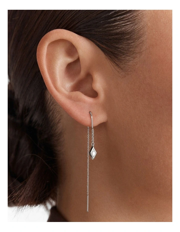 Cupid Duo Earrings Set in Silver image 4