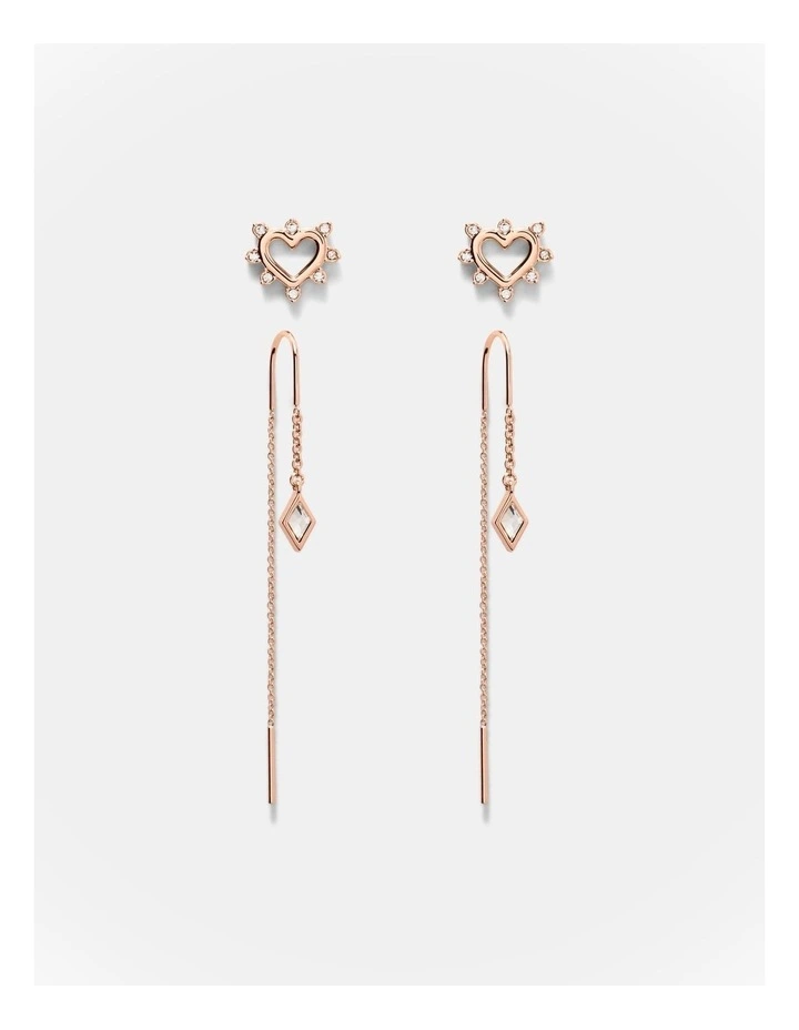 Cupid Duo Earrings Set in Rose Gold image 1