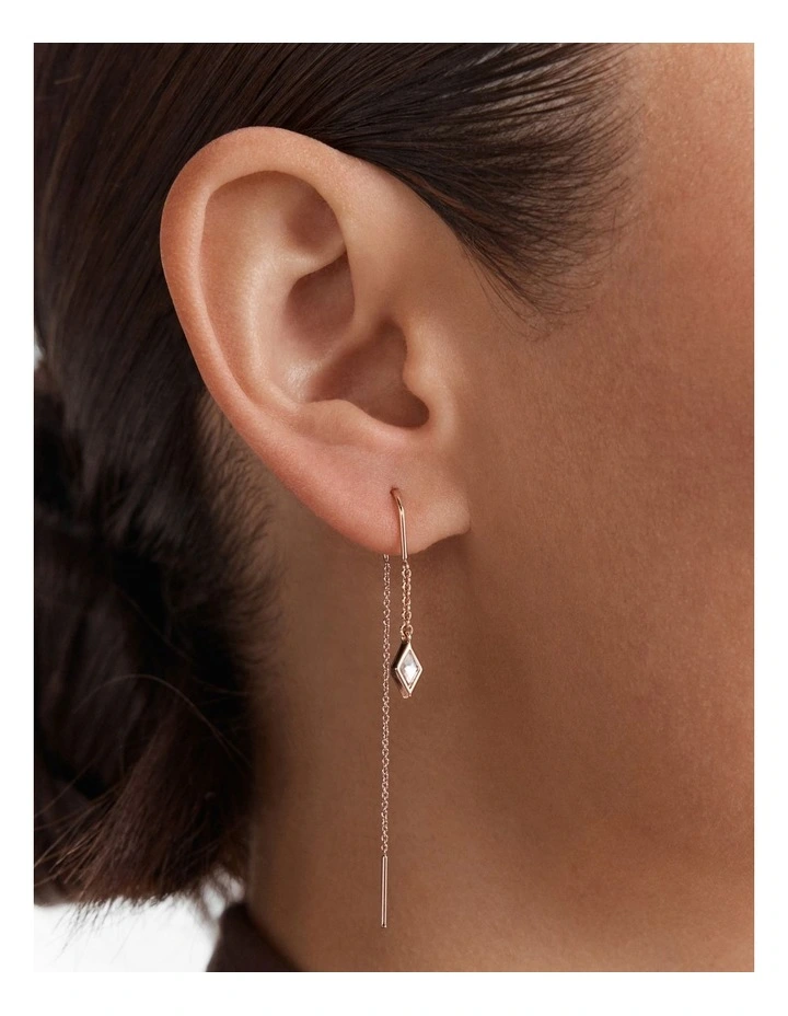 Cupid Duo Earrings Set in Rose Gold image 4