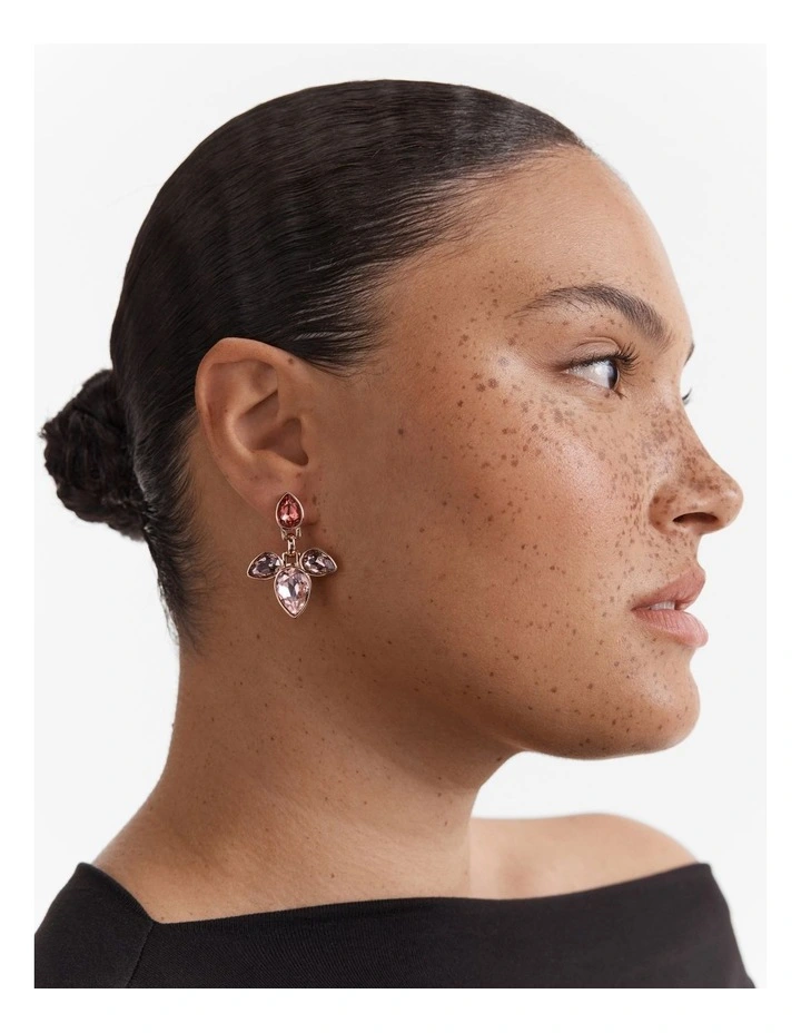 Bumper Pear Earrings in Petal image 4