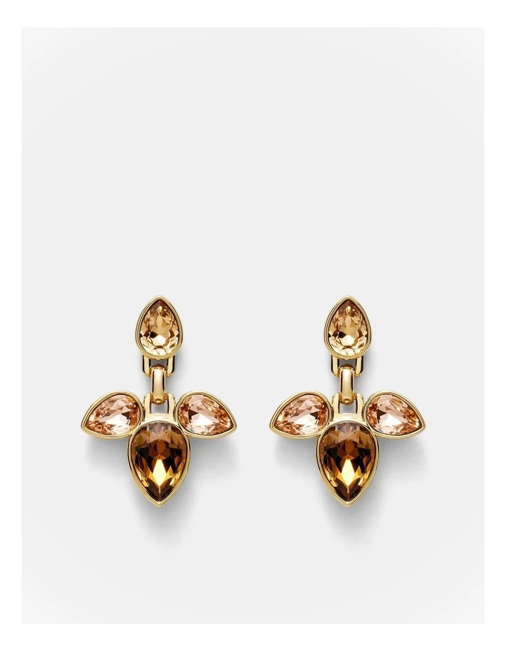Bumper Pear Earrings in Caramel image 1