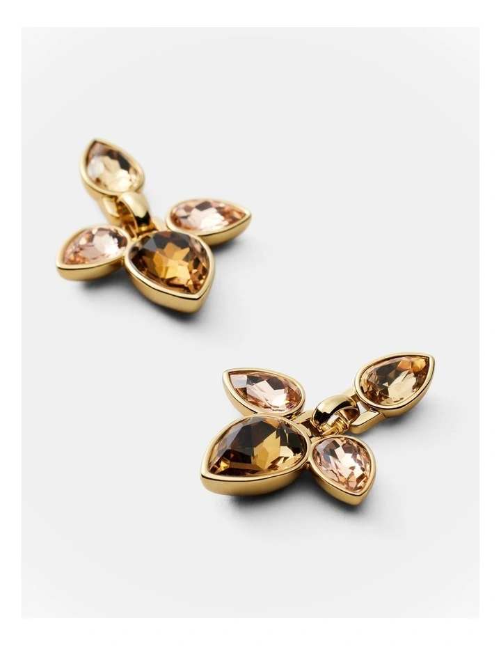 Bumper Pear Earrings in Caramel image 3