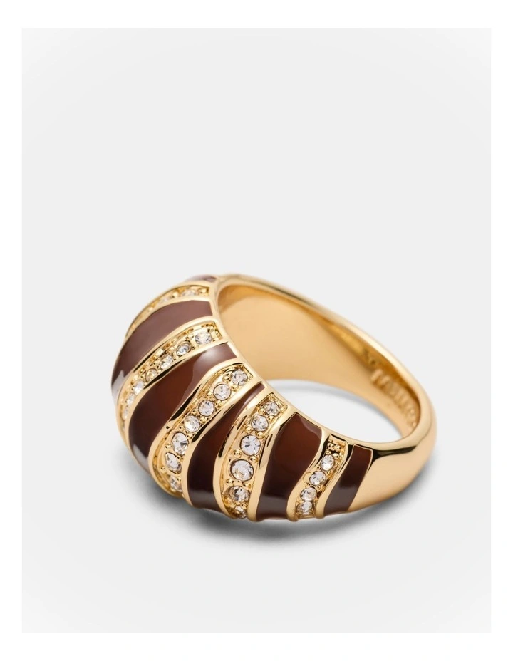 Chi Chi Enamel Ring in Choc Berry image 3