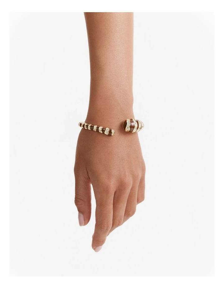 Chi Chi Enamel Cuff Bracelet in Choc Berry image 2