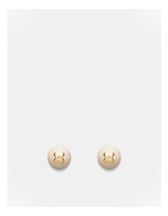 Adorbs Enamel Stud Earrings in Vanilla