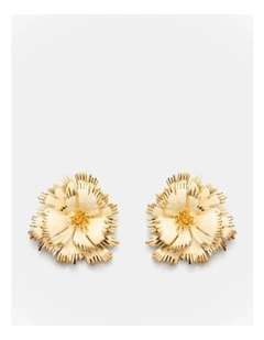 Eternal Beauty Stud Earrings in Buttermilk