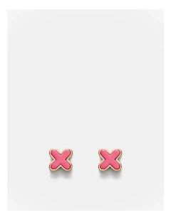 Dreamy Stud Earrings in Flamingo