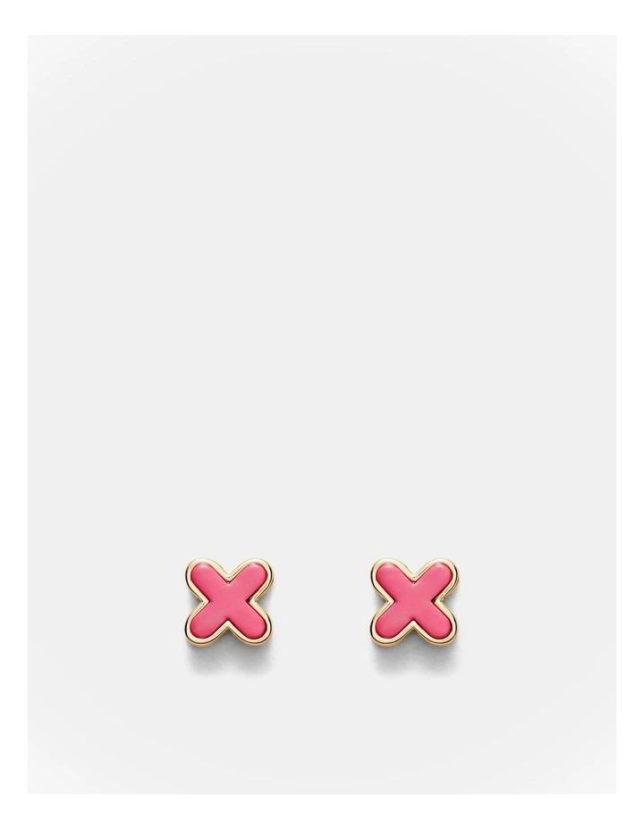 Dreamy Stud Earrings in Flamingo image 1