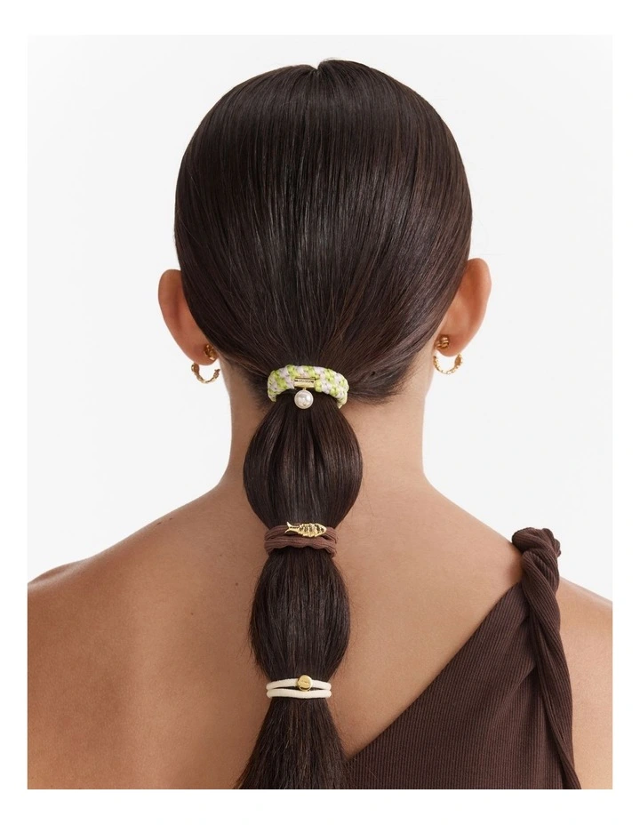 Undersea Hair Clip Set in Choc Berry image 2
