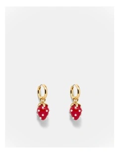 So Sweet Drop Earrings in Red