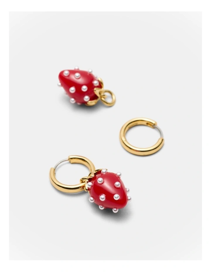 So Sweet Drop Earrings in Red image 3