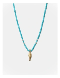 Ionic Fish Necklace in Turquoise