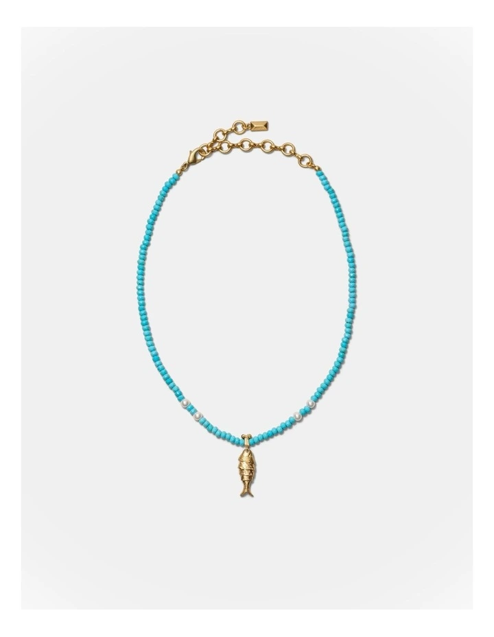 Ionic Fish Necklace in Turquoise image 4