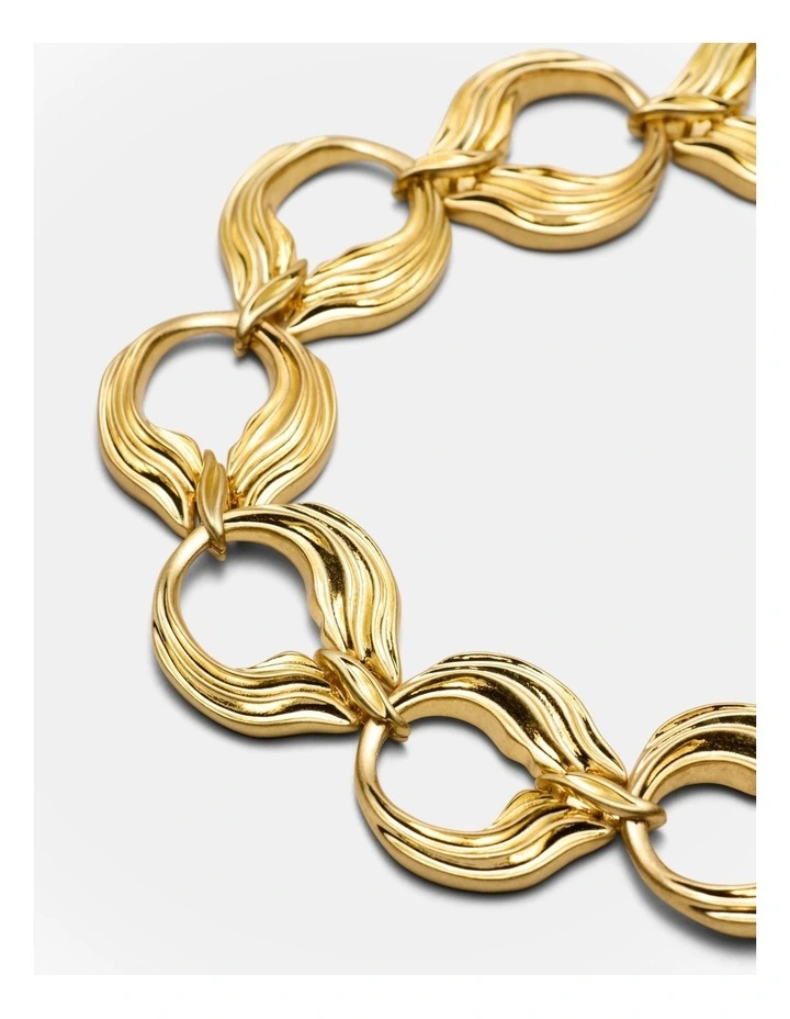 Gaia Chain Necklace in Gold image 3