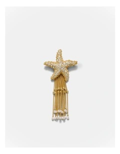 Starfish Brooch in Gold