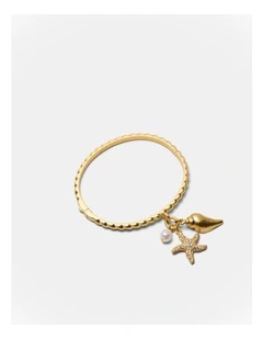 Sea Charm Bangle in Gold