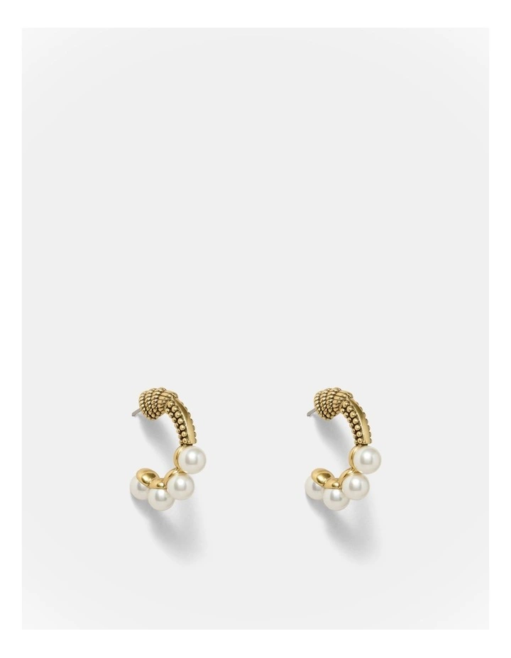 Shellicious Hoop Earrings in Pearl image 1