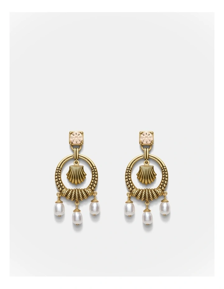 Shellicious Drop Earrings in Pearl image 1