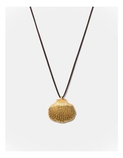 Shell Toggle Necklace in Gold