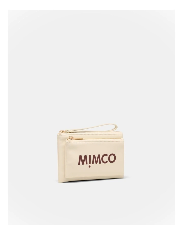 Brittany Double Pouch in Beige image 2