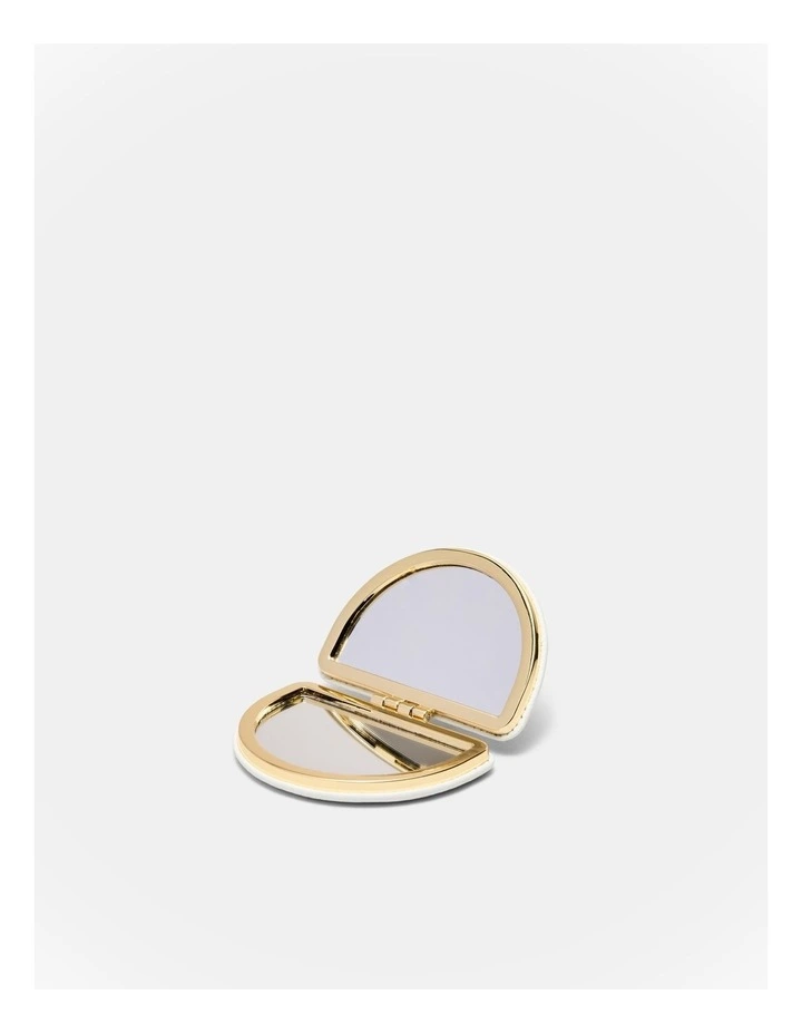 Lune Compact Mirror in White image 2
